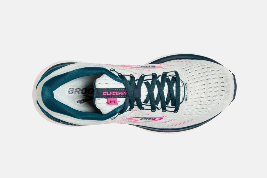 Brooks Glycerin 19 Road Löparskor Dam - Vita/Rosa - 9513-YEAIB